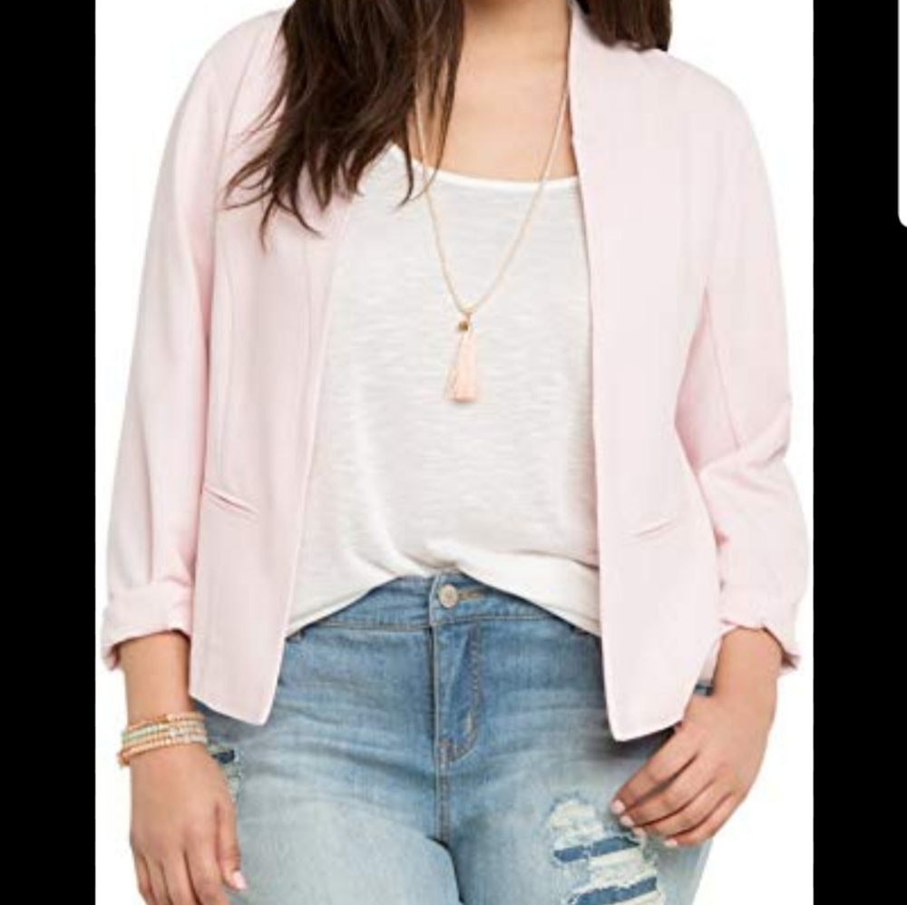 Baby pink blazer